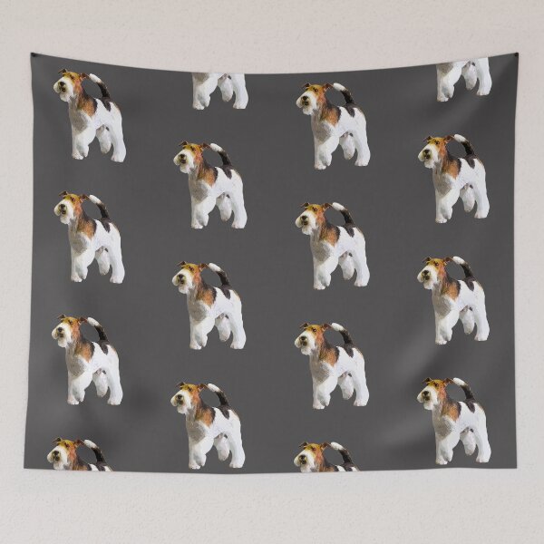 Item preview, Fox Terrier Wire Foxy Dog designed and sold by ElegantCat.
