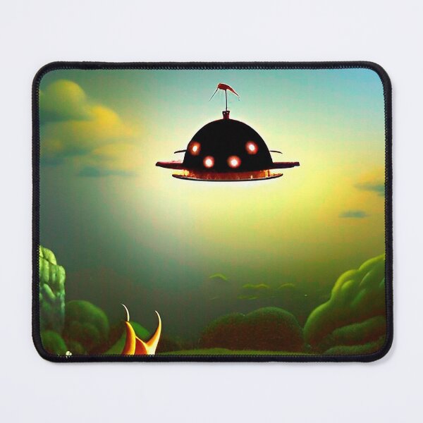 Item preview, Cool UFO art. Vibrant alien art designed and sold by Neo-Expression.