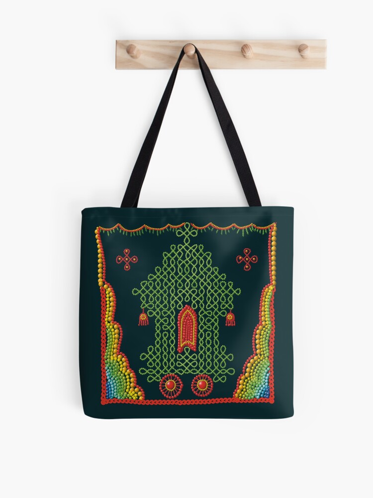 Shop Traditional Kolam Fabric Bags For Return Gifts Online in USA