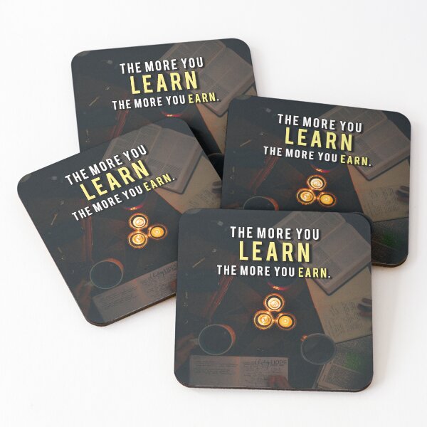 Item preview, Learn and Earn Money Mindset Quote designed and sold by hiunlimit.