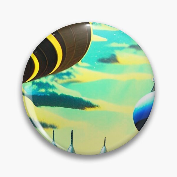 Item preview, Cool UFO art. Vibrant alien art designed and sold by Neo-Expression.
