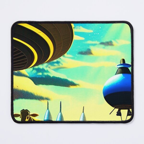 Item preview, Cool UFO art. Vibrant alien art designed and sold by Neo-Expression.