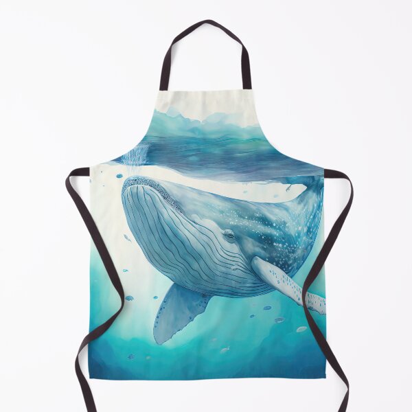 Item preview, Watercolor Whale designed and sold by HappyBlackMoona.