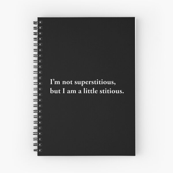 Item preview, I’m not superstitious, but I am little stitious quote. Michael Scott. The Office.  designed and sold by MSartshop.