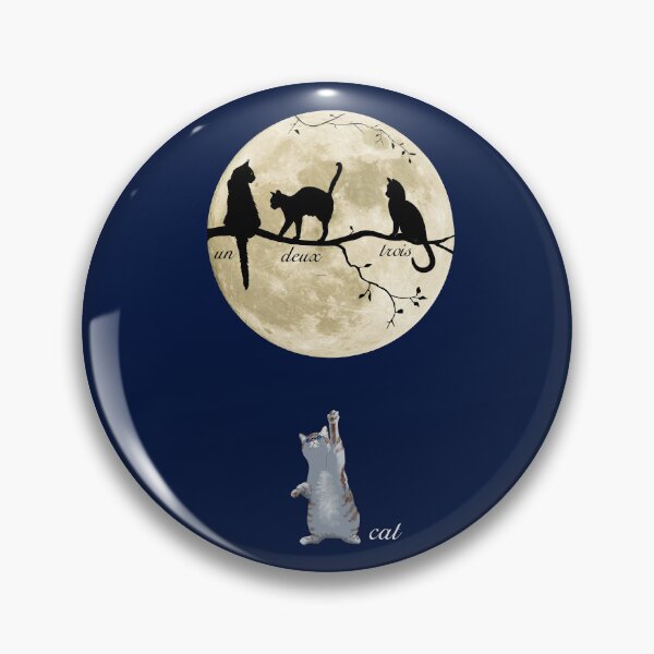 Item preview, UN, DEUX, TROIS, CATS – Four Funny French Cats designed and sold by Danicus666.