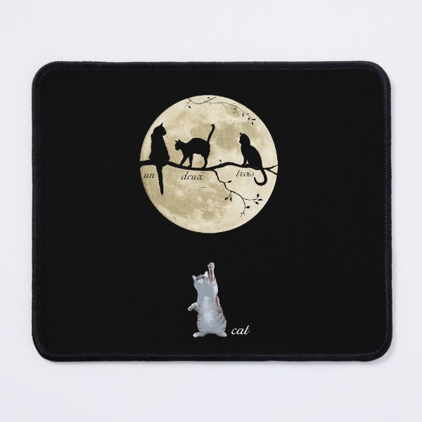 Item preview, UN, DEUX, TROIS, CATS – Four Funny French Cats designed and sold by Danicus666.