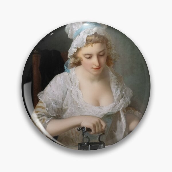 Item preview, Laundry Maid Ironing by Henry Robert Morland Remastered Xzendor7 Classical Art Old Masters Reproductions designed and sold by Xzendor7 Digital Art Creations.