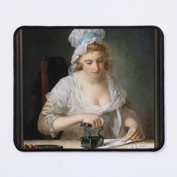 Item preview, Laundry Maid Ironing by Henry Robert Morland Remastered Xzendor7 Classical Art Old Masters Reproductions designed and sold by Xzendor7 Digital Art Creations.