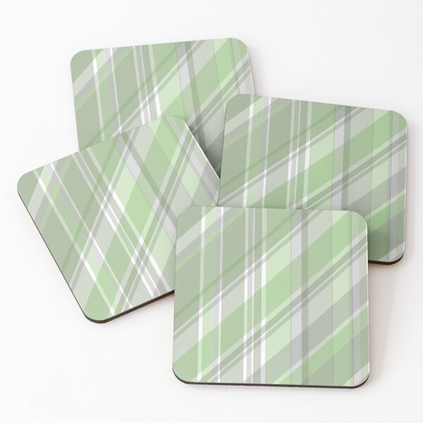 Item preview, Tartan - Diagonal Tartan Pastel Green designed and sold by Quooki.
