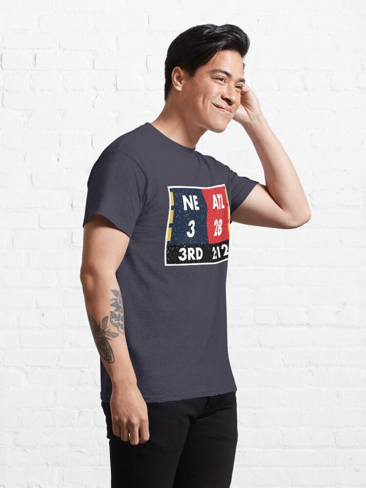 Disover NE 3 ATL 28 to NE 34 ATL 28 Final Shirt: Funny Game Shirts | Classic T-Shirt