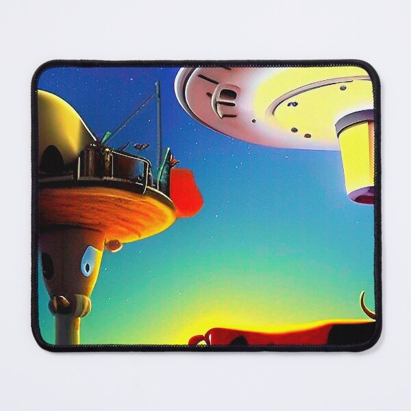 Item preview, Cool UFO art. Vibrant alien art designed and sold by Neo-Expression.