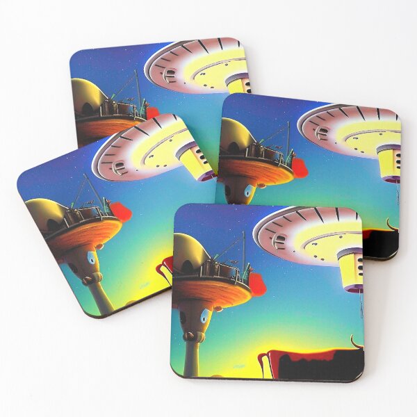 Item preview, Cool UFO art. Vibrant alien art designed and sold by Neo-Expression.