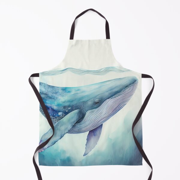 Item preview, Watercolor Whale designed and sold by HappyBlackMoona.