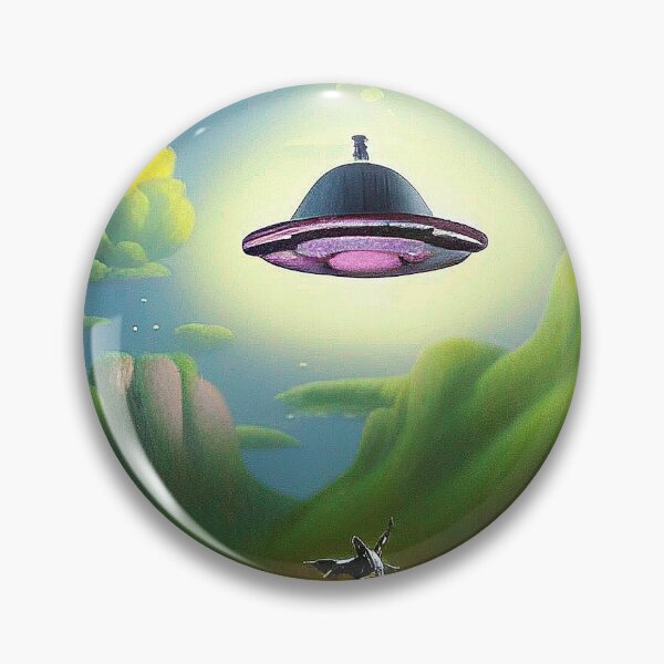 Item preview, Cool UFO art. Vibrant alien art designed and sold by Neo-Expression.