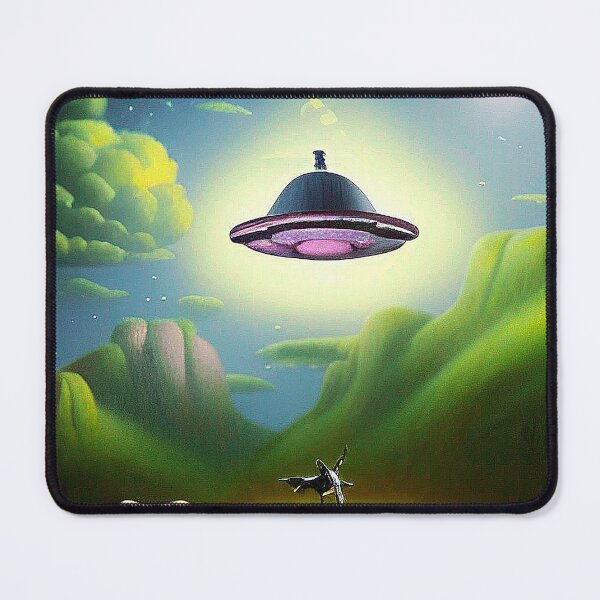Item preview, Cool UFO art. Vibrant alien art designed and sold by Neo-Expression.