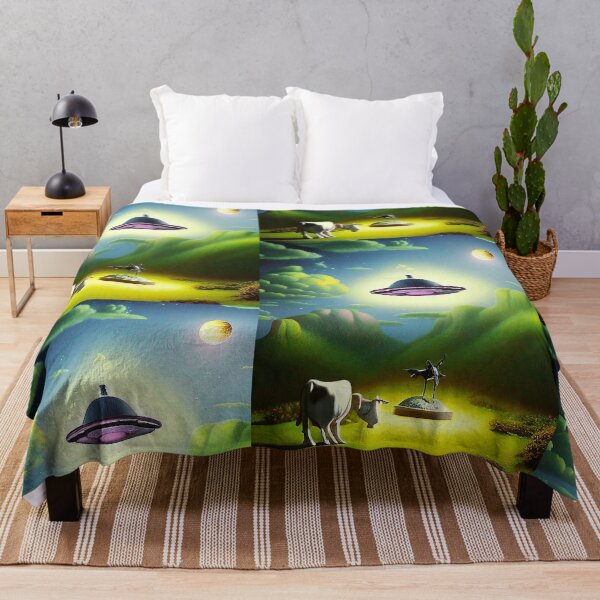 Item preview, Cool UFO art. Vibrant alien art designed and sold by Neo-Expression.