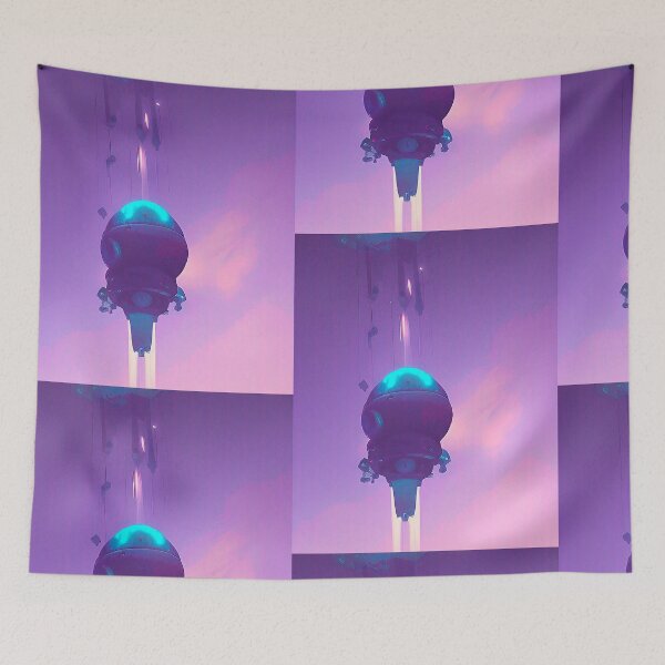 Item preview, Cool UFO art. Vibrant alien art designed and sold by Neo-Expression.