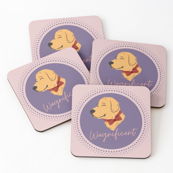Item preview, The Wagnificent Goldie Labrador Golden Retriever - Cute Dog Logo designed and sold by Pumpkin-Prints.
