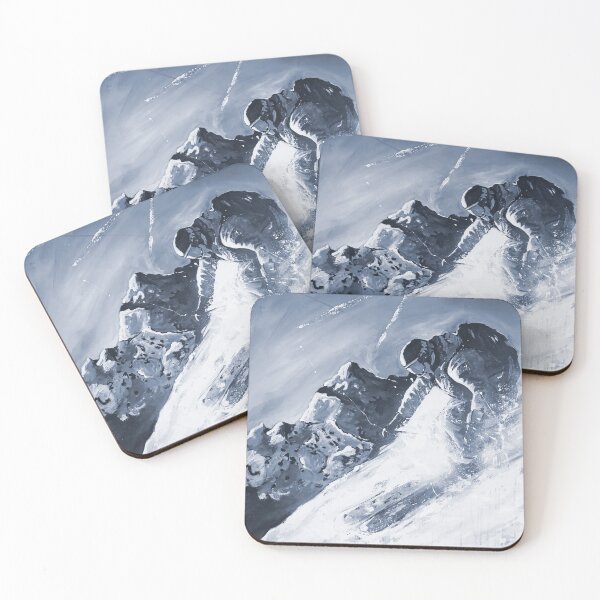 Item preview, Freeride deep snow Gargellen - skiing fun designed and sold by julikunst.