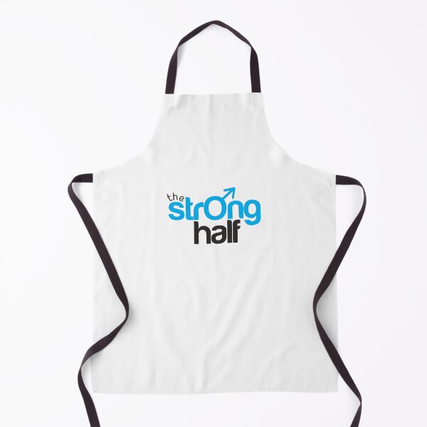 Item preview, The Strong Half - Gift for spouse: Husband - Black with Cyan/Blue designed and sold by pixelspantry.