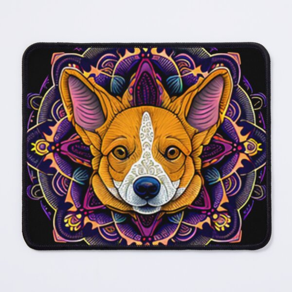 Artikelvorschau, roter Corgi-Graffiti-Stil mit Mandala-Kunst entworfen und verkauft von Ahmed farouk.