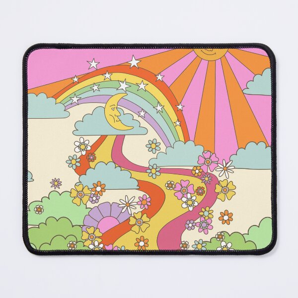 Item preview, retro trippy hippie boho print designed and sold by MartaOlgaKlara.