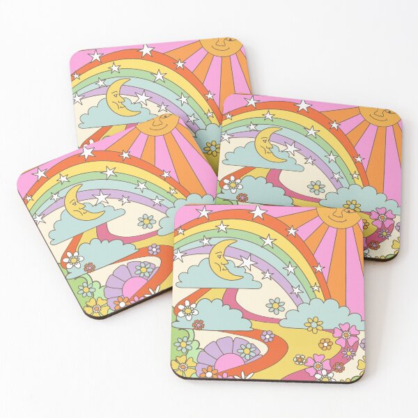 Item preview, retro trippy hippie boho print designed and sold by MartaOlgaKlara.