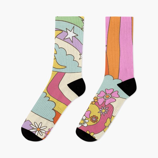 Item preview, retro trippy hippie boho print designed and sold by MartaOlgaKlara.