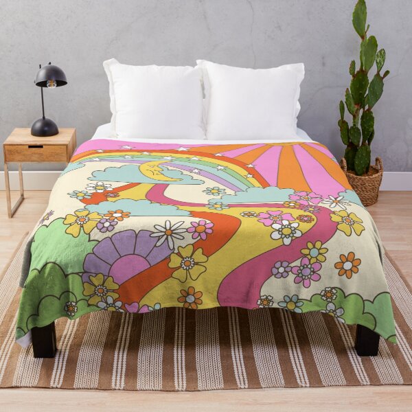 Item preview, retro trippy hippie boho print designed and sold by MartaOlgaKlara.
