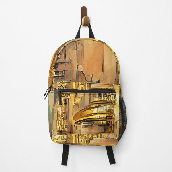 Item preview, Golden Steampunk Cityscape. Futuristic Gold style designed and sold by Neo-Expression.