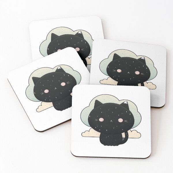 Item preview, Fat black cat feels the rain coming designed and sold by RiderSpoon.
