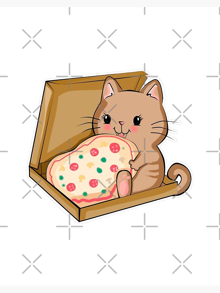 Pusheen cheap pizza box