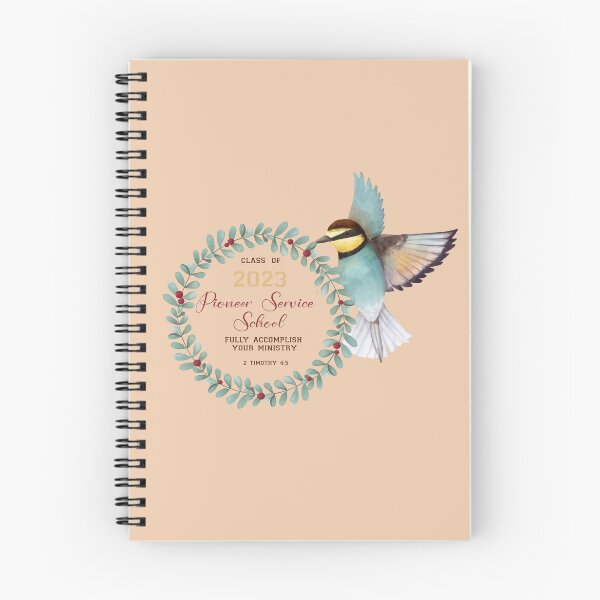 Item preview, PIONEER SERVICE SCHOOL 2023 Spiral Notebook designed and sold by crafts-gift.