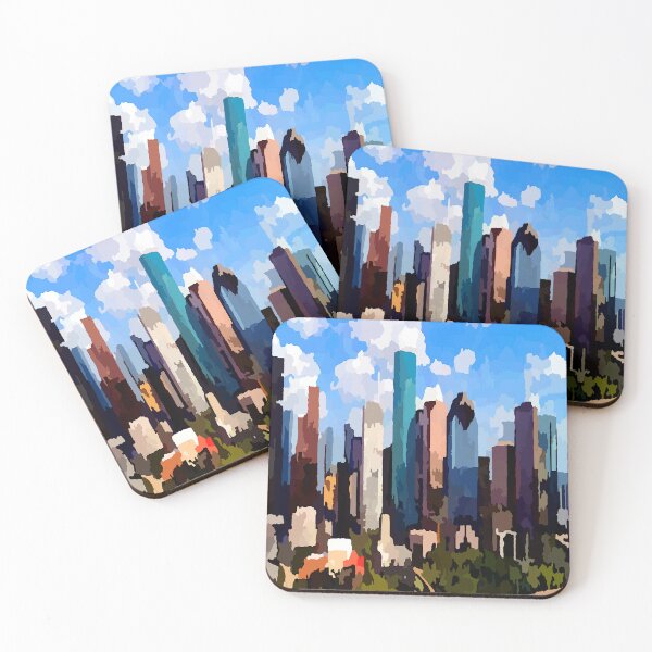 Item preview, Houston Texas Downtown Skyscrapers Skyline designed and sold by Jon-Baran.