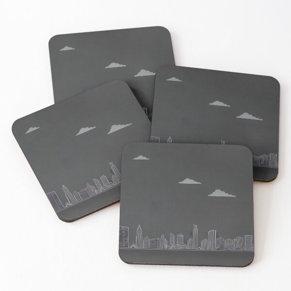 Item preview, Drawn Cityscape with Sunset and Clouds Gift designed and sold by TMelonShop.