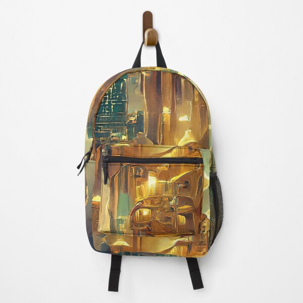 Item preview, Golden Steampunk Cityscape. Futuristic Gold style designed and sold by Neo-Expression.