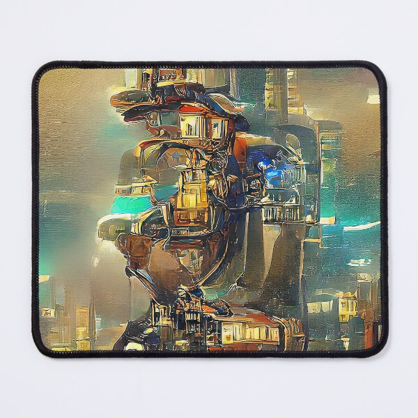 Item preview, Golden Steampunk Cityscape. Futuristic Gold style designed and sold by Neo-Expression.