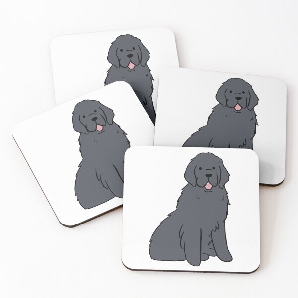 Item preview, Cute cartoon newfoundland dog illustration  designed and sold by Yarafantasyart.