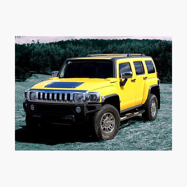 Aperçu de l'œuvre Yellow Hummer créée et vendue par redline.
