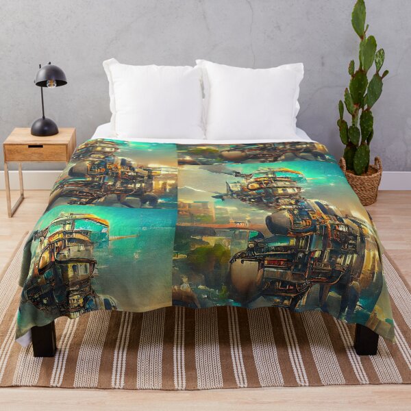 Item preview, Steampunk Futuristic Surrealism Art City designed and sold by Neo-Expression.