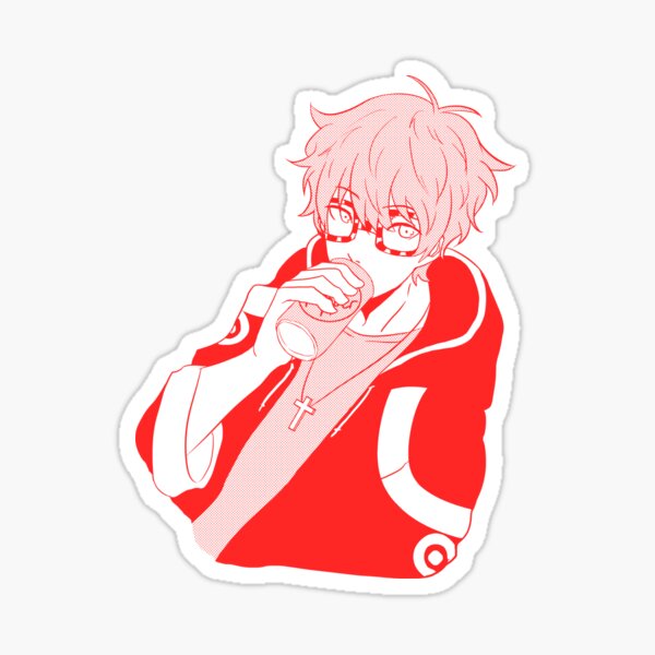Manga Style Seven Sticker