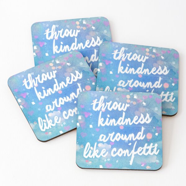 Item preview, Throw Kindness Around Like Confetti - Watercolor Kindness Quotes designed and sold by Cawaiico.
