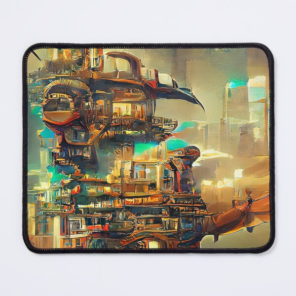 Item preview, Steampunk Futuristic Surrealism Art City designed and sold by Neo-Expression.