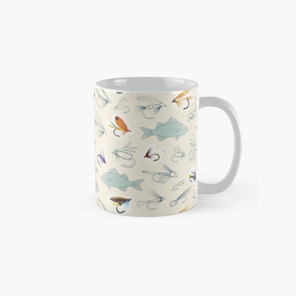 Fishing Flies Pattern Classic Mug