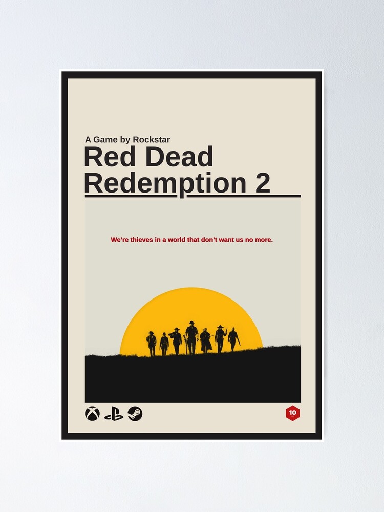 "Red Dead Redemption 2 Poster" Poster for Sale by RatMittens | Redbubble