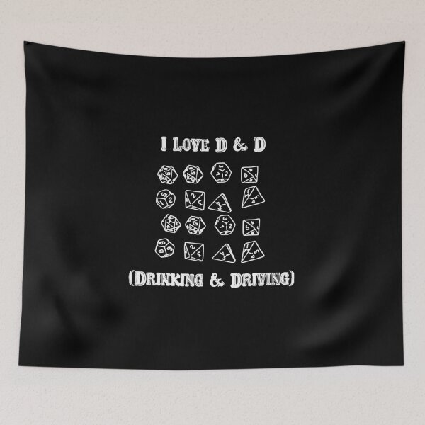 Item preview, I Love D And D Drinking and Driving Funny Gaming Game Lover designed and sold by FirnandArt.