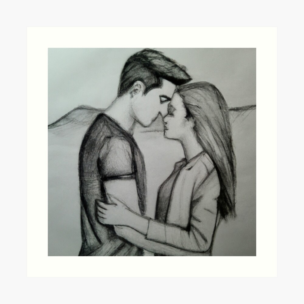 How To Draw Couple Step By Step, Romantic Couple Drawing Easy, Pencil  Drawing 