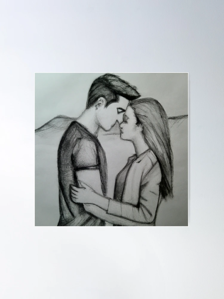 70+ Pencil Of Couples In Love Drawings Stock Illustrations