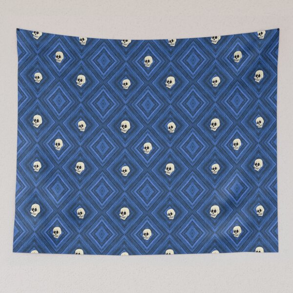 Item preview, Funny little Skull Pattern blue designed and sold by Jamcolors.