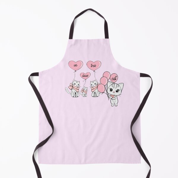Item preview, UN, DEUX, TROIS, CATS – Four Funny French Cats with balloons designed and sold by Danicus666.